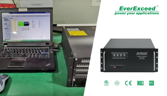 Die im Rack montierte Telekommunikations-Lithiumbatterie von EverExceed ist jetzt mit Gleichrichtern der Marke DPC kompatibel