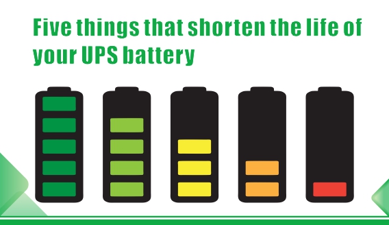 Fünf Dinge, die die Lebensdauer Ihrer USV-Batterie verkürzen