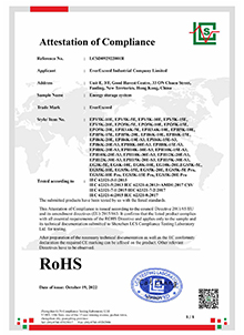RoHS-Zertifikat für ESS