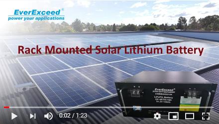EverExceed Solar-Lithium-Batterie im Rack