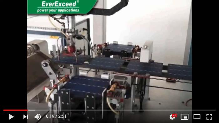 everexceed Solarmodule Produktionslinie
